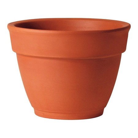 Deroma 6.3 in. H X 8.3 in. D Clay Traditional Planter Terracotta 2Q210PZ